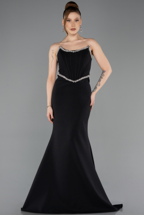 Abendkleid Lang Schwarz ABU5747