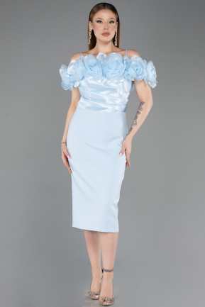 Partykleid Midi Eisblau ABK2553