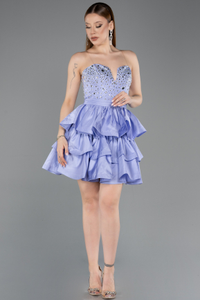 Partykleid Kurz Lila ABK2560