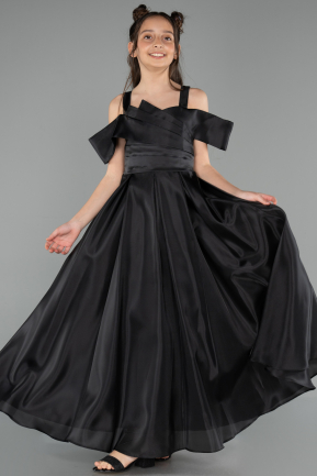 Abendkleid für Kinder Lang Schwarz ABU5903