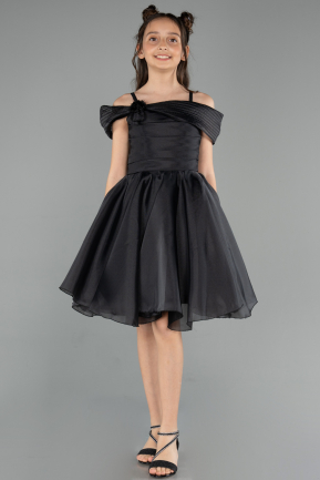 Abendkleid für Kinder Kurz Schwarz ABK2566