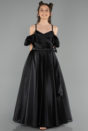 Abendkleid für Kinder Lang Schwarz ABU5912
