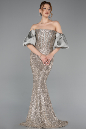 Minzgrün Abendkleid İm Meerjungfrau-Stil Lang ABU4308
