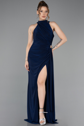 Abschlusskleid Lang Marineblau ABU5918