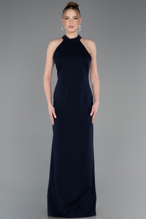 Abschlusskleid Lang Marineblau ABU5971