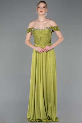 Abschlusskleid Lang Pistaziengrün ABU5938