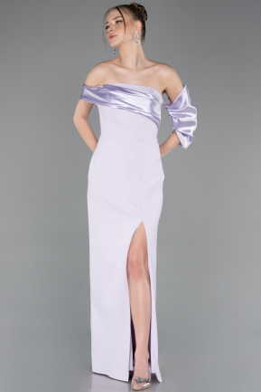 Lila Abendkleid Lang ABU4024