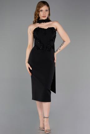 Partykleid Midi Schwarz ABK2593
