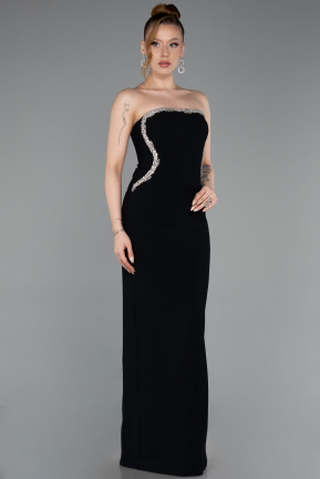 Abendkleid Lang Schwarz ABU6020