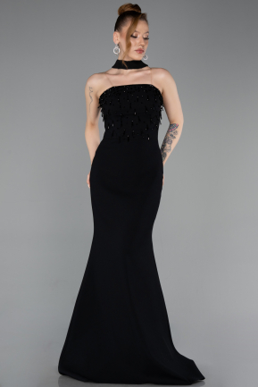Abendkleid Lang Schwarz ABU6017