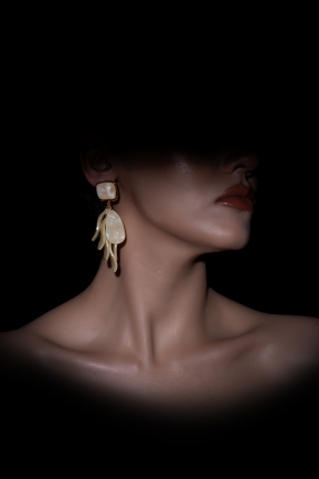 Ohrschmuck Perlmutt-Gold DF1059