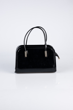 Abendtasche Leder Schwarz KC422
