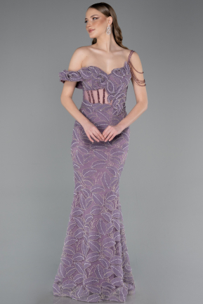 Abendkleid Lang Lavendel ABU6059