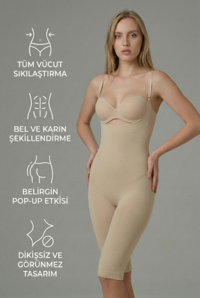 Bauch & Taille Formendes Korsett Hautfarben EM2013