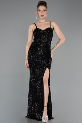 Abschlusskleid Lang Schwarz ABU6106
