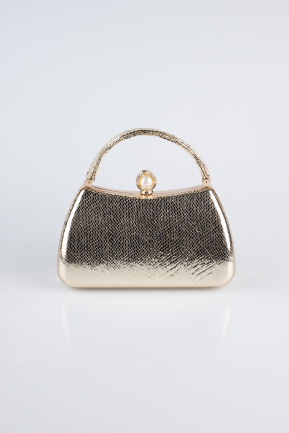 Abendtasche Kristall Gold KC752