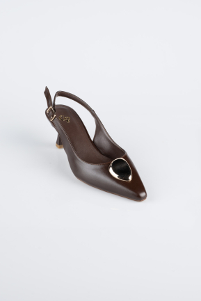 Stiletto Leder Braun ABD2108