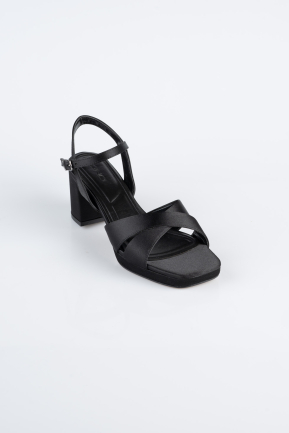 Party-Schuhe Satin Schwarz ABS2114