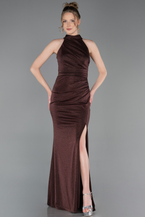 Braun Abendkleid Lang ABU6083