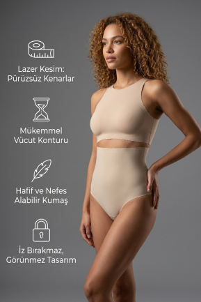 Bauch & Taille Formendes Korsett Hautfarben EM2720