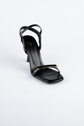 Party-Schuhe Leder Schwarz ABD2116