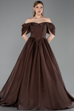 Standesamtkleid Lang Braun ABU6191