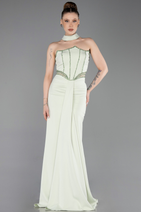 Minzgrün Abendkleid Lang ABU5476