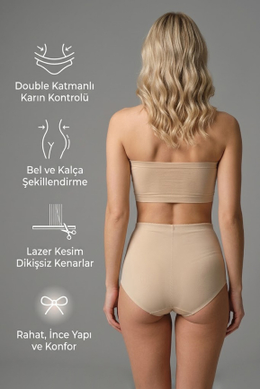 Bauch & Taille Formendes Korsett Hautfarben EM2819