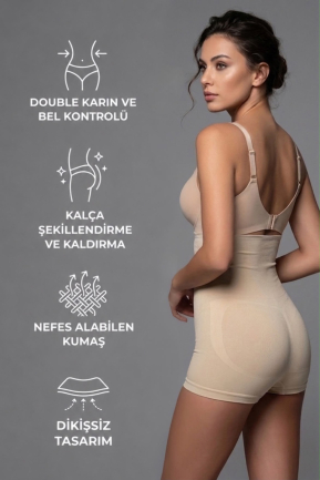 Bauch & Taille Formendes Korsett Hautfarben EM2022
