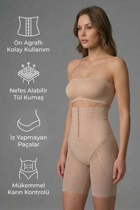 Bauch & Taille Formendes Korsett Hautfarben EM2928
