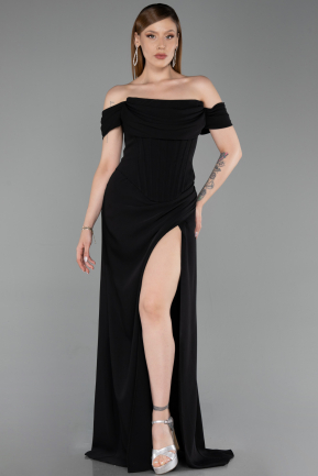 Abschlusskleid Lang Schwarz ABU6216