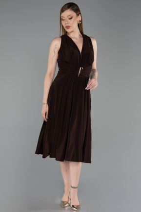 Partykleid Midi Braun ABK2636