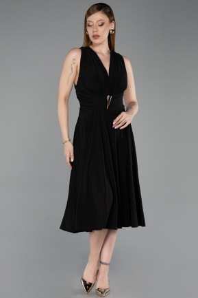 Partykleid Midi Schwarz ABK2636