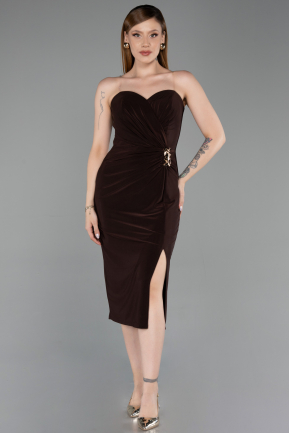 Partykleid Midi Braun ABK2637