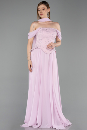 Abendkleid Lang Chiffon Puder ABU6221