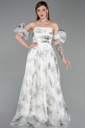 Abendkleid Lang Khaki ABU6228