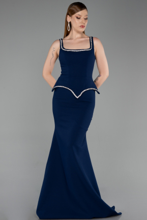 Abendkleid Lang Marineblau ABU6231