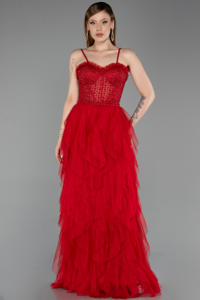 Abendkleid Lang Rot ABU6245