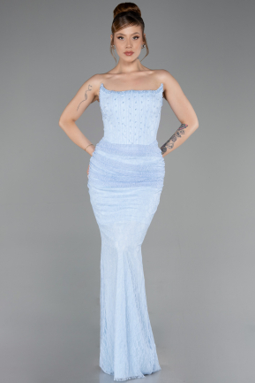 Abendkleid im Meerjungfrau-Stil Spitze Lang ABU5933