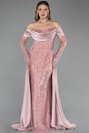 Abendkleid Perlenbesetzt Lang ABU5934