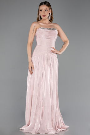 Abendkleid Lang Chiffon Puder ABU6277