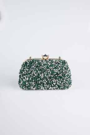 Grün Abendtasche Satin SH849