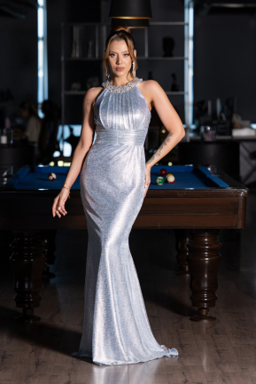 Abendkleid Lang Eisblau ABU6295