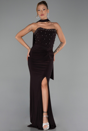 Abschlusskleid Lang Braun ABU5564