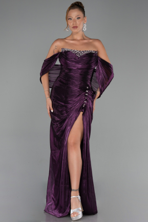 Abendkleid Lang Chiffon Violette ABU6306