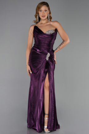Abendkleid Lang Chiffon Violette ABU6336