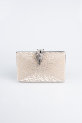 Abendtasche Gemustert Gold KC713