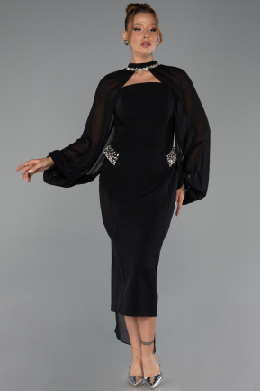 Partykleid Midi Schwarz ABK2664