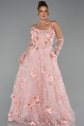 Abendkleid Lang Puder ABU6344
