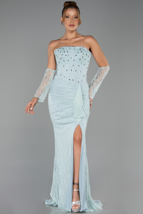 Abendkleid Lang Spitze Türkis ABU6355